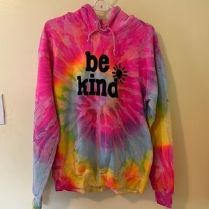 Destinations, hooded, tie dye, Be Kind hoodie